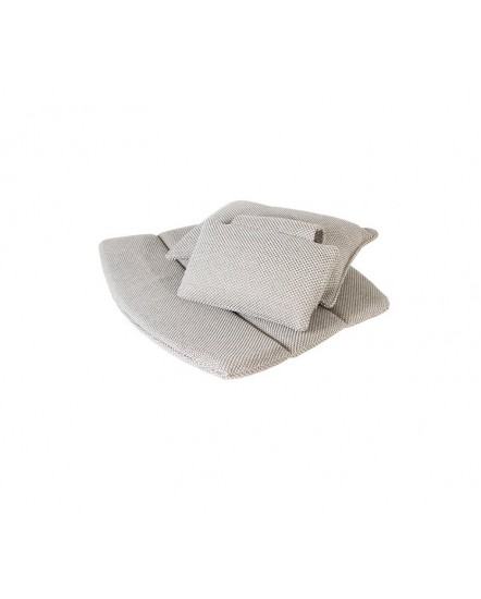BREEZE cushion set for highback chair, 5469YN146, Cane-line Focus, Light grey