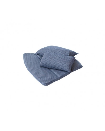BREEZE cushion set for highback chair, 5469YN107, Cane-line Link, Blue