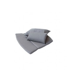 BREEZE cushion set for highback chair, 5469YSN95, Sunbrella Natte, Grey