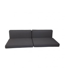 Chester cushion set for lounge sofa, 5590YSN98, Sunbrella Natte, Black