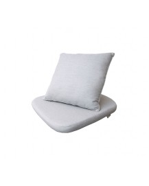 Moments cushion set for chair, 7441YSN96, Sunbrella Natte, Light grey