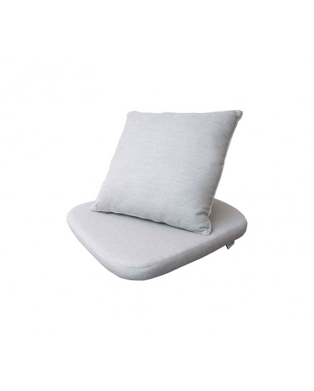 Moments cushion set for chair, 7441YSN96, Sunbrella Natte, Light grey