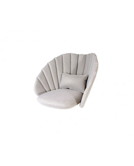 Peacock cushion set for lounge chair, 5458YN146, Cane-line Focus, Light grey