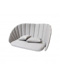 Peacock cushion set for sofa, 5558YSN96, Sunbrella Natte, Light grey