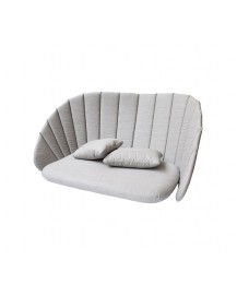 Peacock cushion set for sofa, 5558YSN96, Sunbrella Natte, Light grey