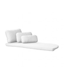 Savannah daybed cushion set for left module, 5542YSN94, Sunbrella Natte, White