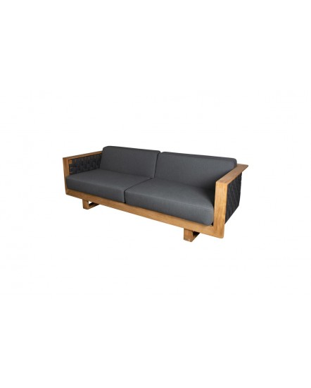 ANGLE 3-Seater Sofa w/Teak frame