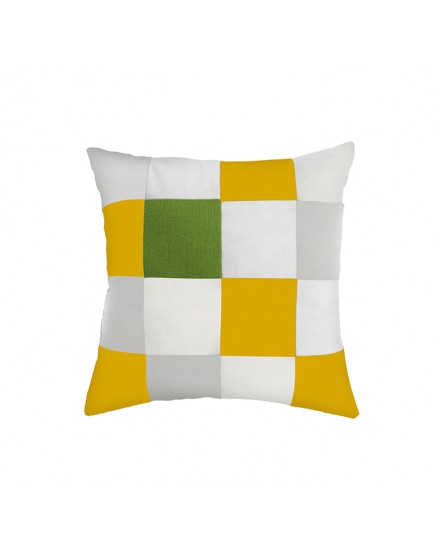 SQUARE Cushion Curcuma/White