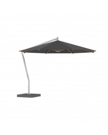 SHADY X-CENTRIC Umbrella with Stainless Steel Pole and Teak Ribs