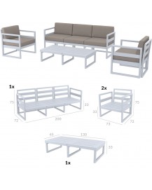 MYKONOS Lounge Set XL
