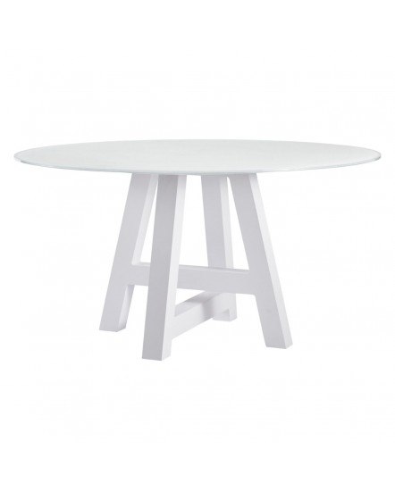 RIVIERA - Table - Ø140 Glass top