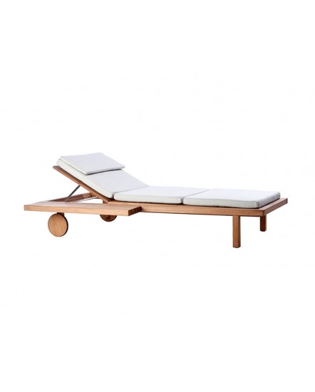 VIS À VIS Adjustable Lounger with 2 wheels 