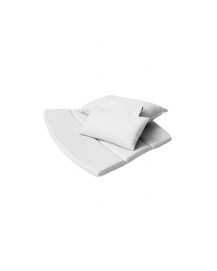 BREEZE cushion set for highback chair, 5469YSN94, Sunbrella Natte, White