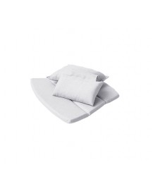 BREEZE cushion set for highback chair, 5469YSN96, Sunbrella Natte, Light grey