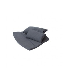 BREEZE cushion set for highback chair, 5469YSN98, Sunbrella Natte, Black