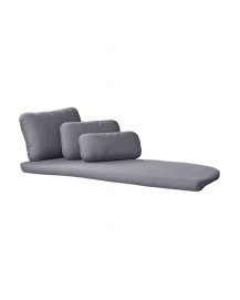 Savannah daybed cushion set for left module, 5542YSN95, Sunbrella Natte, Grey