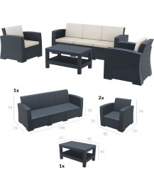 MONACO Lounge Set XL
